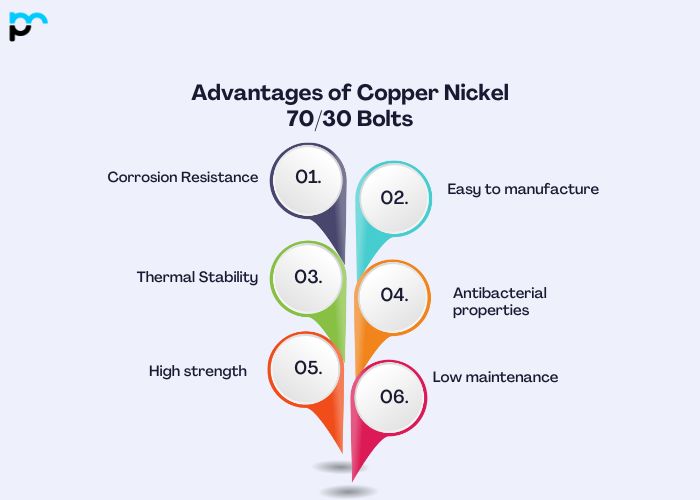 Advantages of Copper Nickel 70/30 Bolts