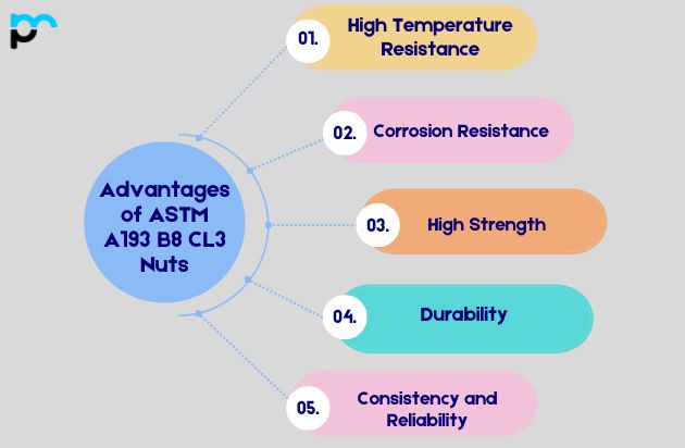 Advantages of ASTM A193 B8 CL3 Nuts
